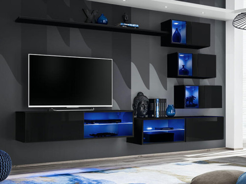 Фото гостиной SWITCH XXIV ZZ ASM MEBLE черный / черный глянец