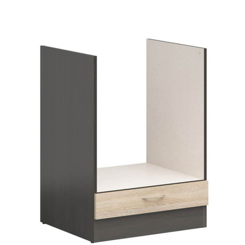 Фото тумби під плиту JUNONA LINE DPK/60/82 BBL BRW сонома – вигляд збоку