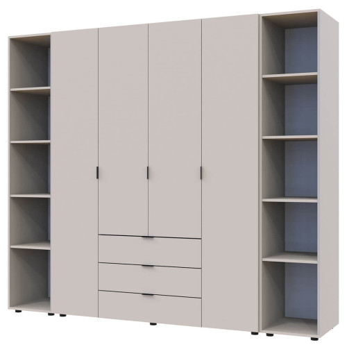 Фото шафи 4 ДСП з 2 етажерками ГЕЛАР ДОРОС (DOROS) кашемір