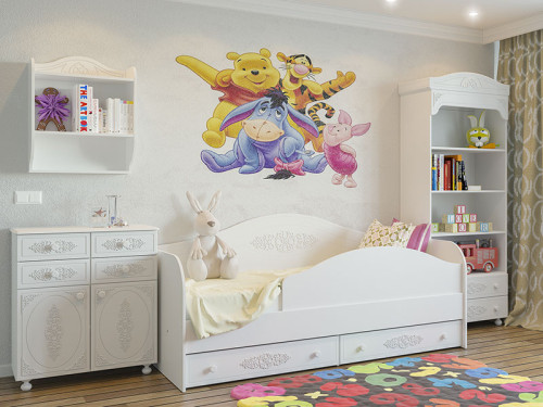 Фото диван-кровати 90 БЕЛЛЬ АС-10 Санти в интерьере детской