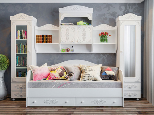 Фото диван-кровати 90 БЕЛЛЬ АС-10 Санти в интерьере гостиной