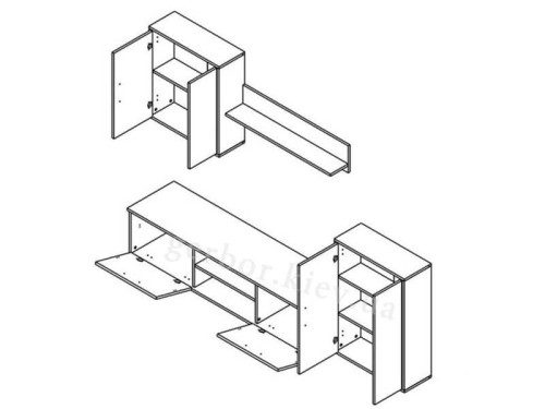 Фото вітальні КАМІЛА Гербор – схема наповнення