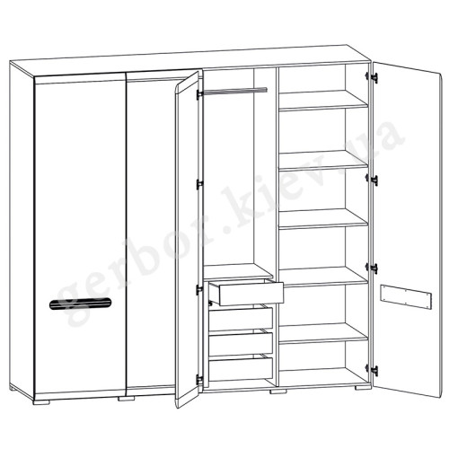 Фото шафи АЦТЕКА SZF2D2L/21/22 БРВ – схема наповнення