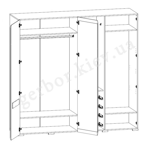 Фото шафи АЦТЕКА SZF2D2L/21/22 БРВ – схема наповнення