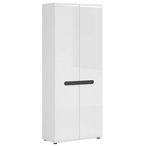 Фото шкафа AZTECA TRIO REG2D/19/8 BRW с черной глянцевой планкой