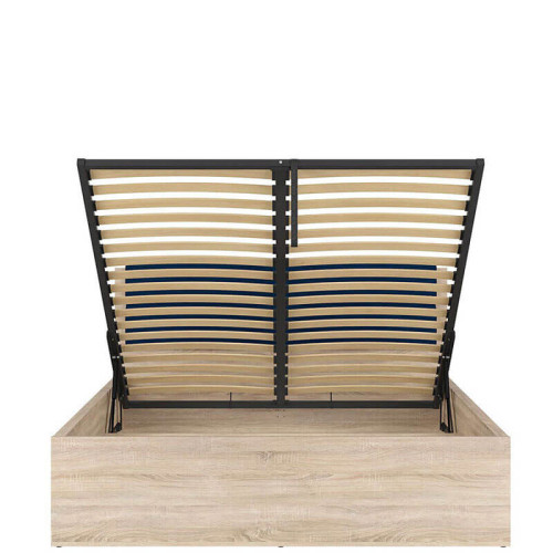 Фото подъемного основания кровати TETRIX LOZ/160/B-POL-NAK BRW дуб сонома