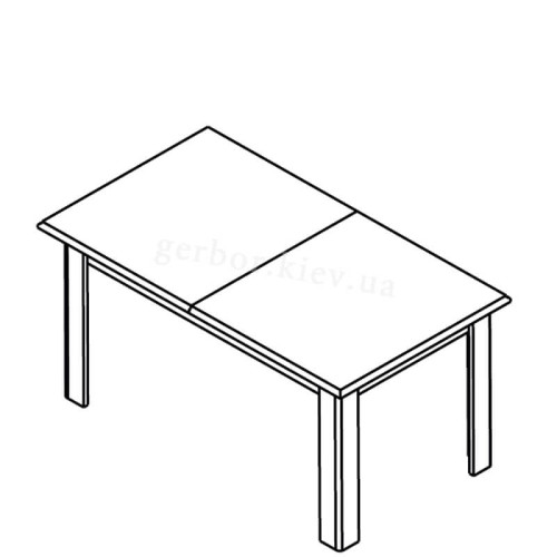 Фото обіднього столу ВАЙТ STO160 Гербор – схема 