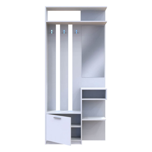 Фото білого передпокою РІВ'ЄРА ДОРОС (DOROS) – вигляд спереду наповнення