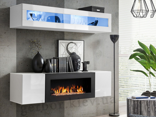 Фото гостиной FLY N2 WW ASM MEBLE белый / белый глянец