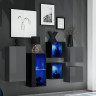Фото комплекта мебели для гостиной SWITCH SB3 GZ ASM MEBLE графит / черный