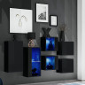 Фото комплекта мебели для гостиной SWITCH SB3 ZZ ASM MEBLE черный / черный глянец