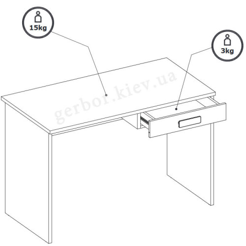 Фото детской KUBO BOGFRAN – схема письменного стола