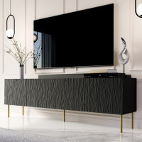 JUNGLE 190 CAMA MEBLE Тумба ТВ чорний