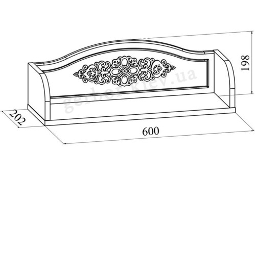 Фото полки БЕЛЛЬ АС-48 Санти - размеры
