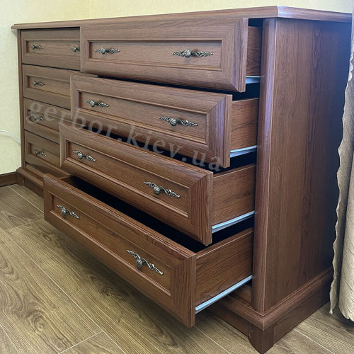 Фото комоду 8S СОНАТА Гербор у кольорі каштан від покупця – наповнення
