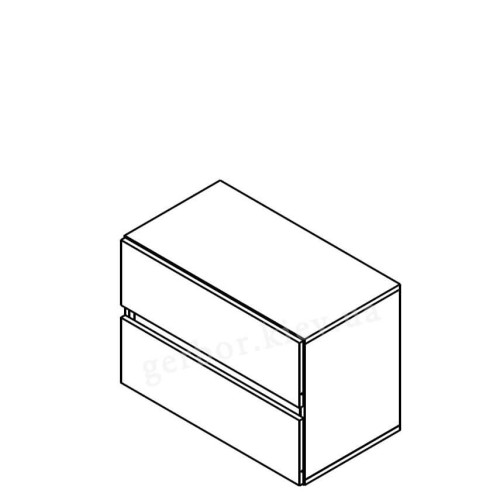 Фото тумби з шухлядами ЛОНДОН KOM2S Гербор – схема