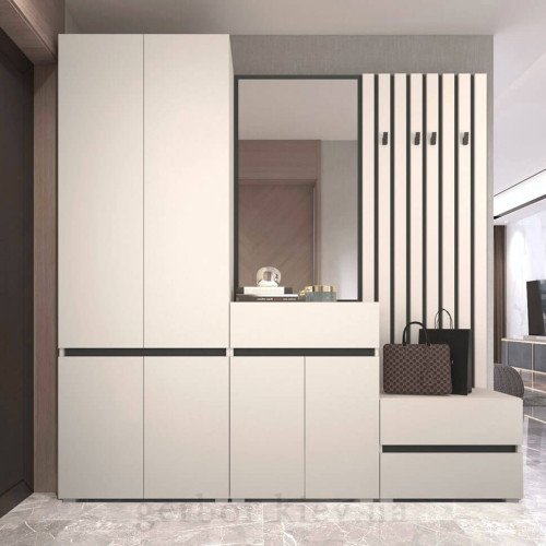 Фото тумби з шухлядами ЛОНДОН KOM2S Гербор в інтер'єрі передпокою