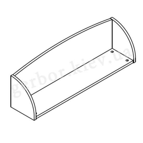 Фото меблів для дитячої САЛЕРНО Гербор – схема короткої полиці