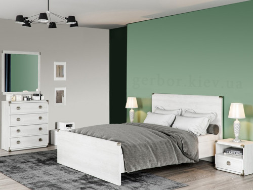 Фото приліжкової тумбочки ІНДІАНА аризонська (каньйон) JKOM1S/50 БРВ (ВМК) в інтер'єрі спальні