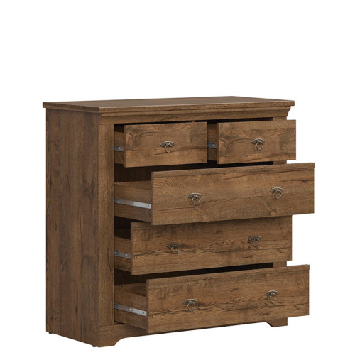 Фото комода KOM5S PATRAS BRW - наполнение