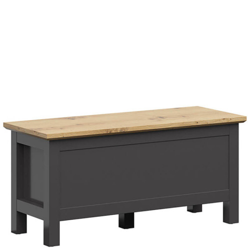 Фото скрині HESEN KUF BRW графіт / дуб артизан – вигляд збоку