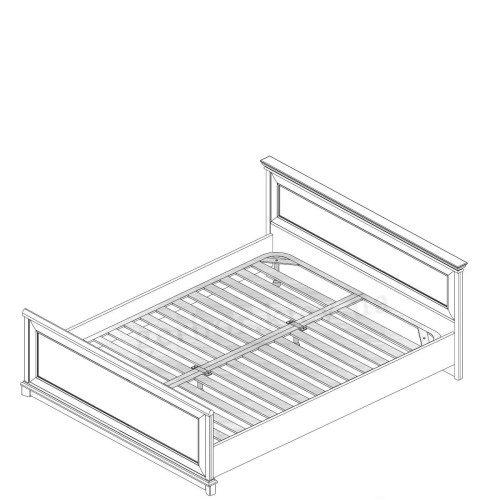 Фото ліжка 160 (каркас) СОНАТА НЬЮ Гербор – схема з основою під матрац