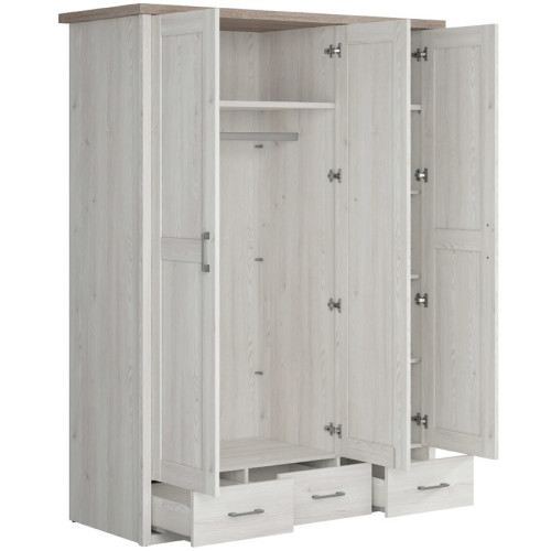 Фото наполнения шкафа LUCA JUZI SZF3D3S BRW