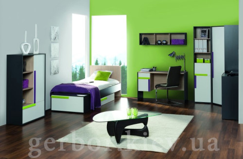 На фото угловой шкаф ALEX VMV Holding в интерьере детской