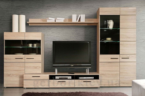 Фото полки 180 SOLO VMV Holding в интерьере гостиной