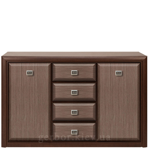 Фото комоду КОЕН KOM2D4S Гербор венге магія / штрокс темний