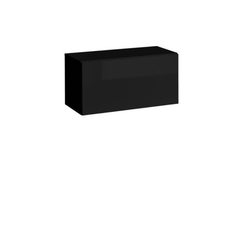 Фото навесного шкафа BLOX SW21 ASM MEBLE черный / черный глянец