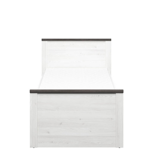 Фото ліжка HESEN LOZ/90 BRW модрина sibiu світла / сосна larico з матрацом