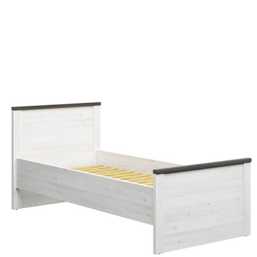 Фото ліжка HESEN LOZ/90 BRW модрина sibiu світла / сосна larico – вигляд збоку