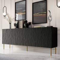 JUNGLE 190 CAMA MEBLE Комод чорний