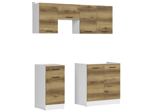 Фото кухні JUNONA LINE 170 BBL BRW делано світлий – вигляд збоку