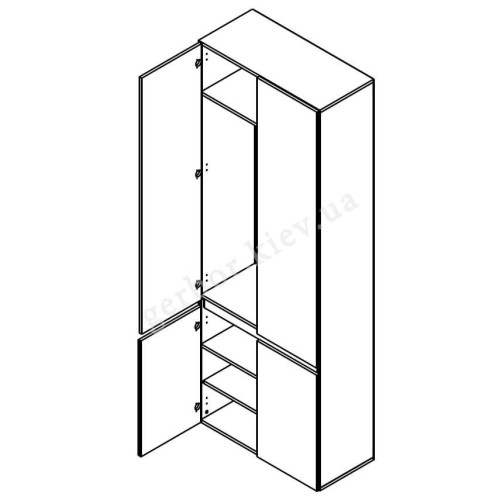 Фото шафи ЛОНДОН SZF4D Гербор – схема наповнення