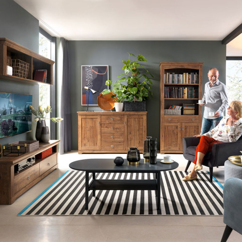 Фото тумбы под телевизор RTV2S PATRAS BRW - комплект для гостиной