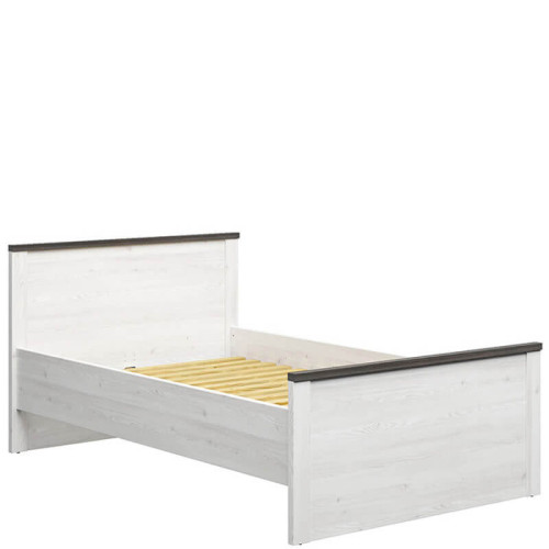 Фото ліжка HESEN LOZ/120 BRW модрина sibiu світла / сосна larico – вигляд збоку