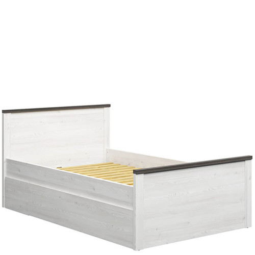 Фото ліжка HESEN LOZ/120 BRW модрина sibiu світла / сосна larico з шухлядою