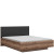 Фото кровати FORN LOZ/160/B BRW дуб делано темный / черный с матрасом