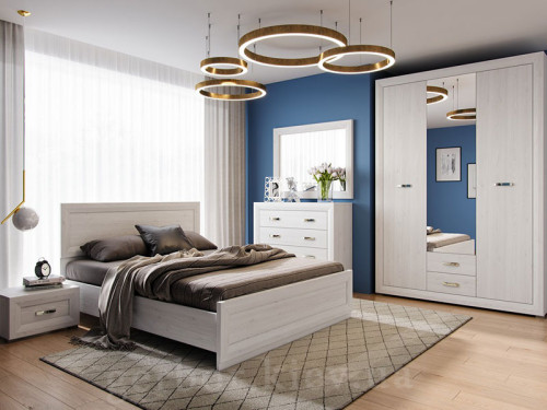 Фото ліжка МАРКУС LOZ/160 БРВ (ВМК) в інтер'єрі спальні