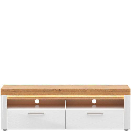 Фото тумбы ТВ HORTON RTV2S BRW – вид спереди