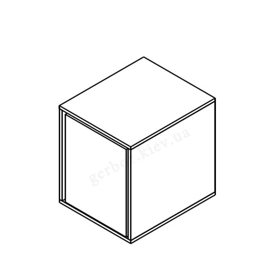 Фото тумби з замком ПРАЙМ KON3S Гербор – схема тильної сторони