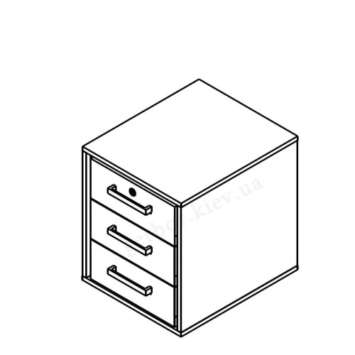 Фото тумби з замком ПРАЙМ KON3S Гербор – схема