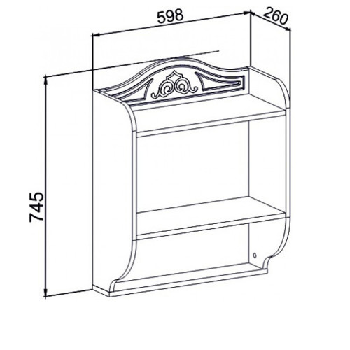 Фото полки БЕЛЛЬ АС-15 Санти - размеры