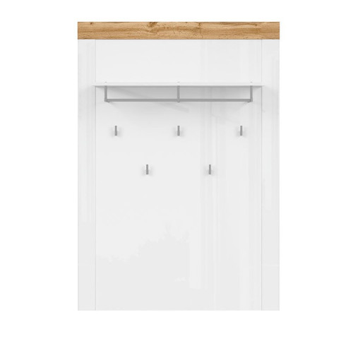 Фото вешалки HOLTEN WIE BRW белый / дуб вотан / белый глянец – вид спереди