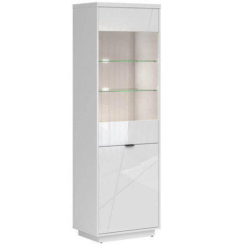 Фото витрины FORN REG1D1W BRW белый глянец