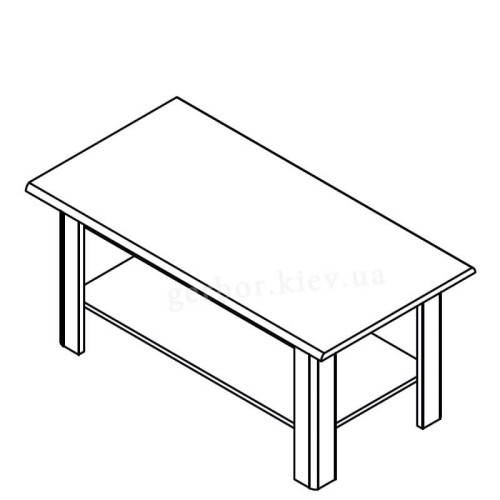 Фото журнального столика КОЕН LAW/115N Гербор – схема