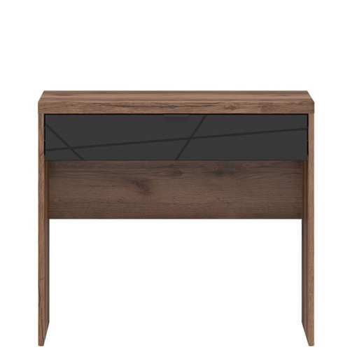 Фото туалетного столика FORN TOL1S BRW дуб делано темный / черный – вид спереди