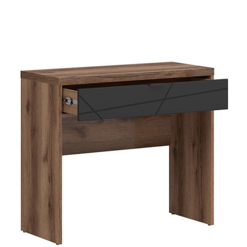 Фото туалетного столика FORN TOL1S BRW дуб делано темный / черный – наполнение